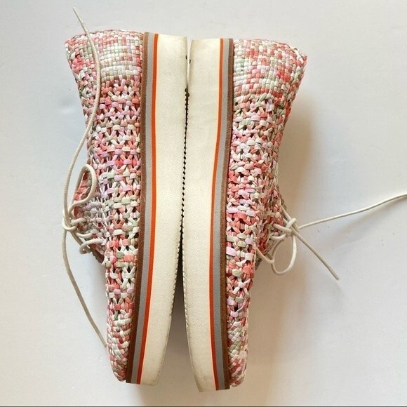 Melvin & Hamilton Pink Cyrene Woven Derby Lace Up Shoe 40 - Picture 5 of 12